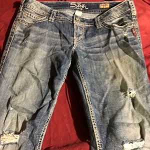 Silver jeans